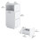 Levede Slim Bedside Table Storage Nightstand with 7