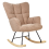 Beliani Rocking Chair OULU Boucle Sand Beige 4
