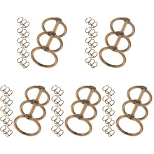 30Pièces Anneaux De Marron Lisse Pratiques Pour Bureaux