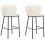 Beliani Set of 2 Bar Chairs MINA Boucle White 9