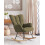 Beliani Rocking Chair OULU Boucle Dark Green 4