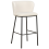 Beliani Set of 2 Bar Chairs MINA Boucle White 10