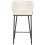 Beliani Set of 2 Bar Chairs MINA Boucle White 4