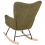 Beliani Rocking Chair OULU Boucle Dark Green 8