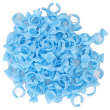 Professional Glue Cups For Eyelash Extensions, Precision Disposable Tools For Salon Nail Art, EcoFriendly Small Size Glue Rings, High Elasticity Glue