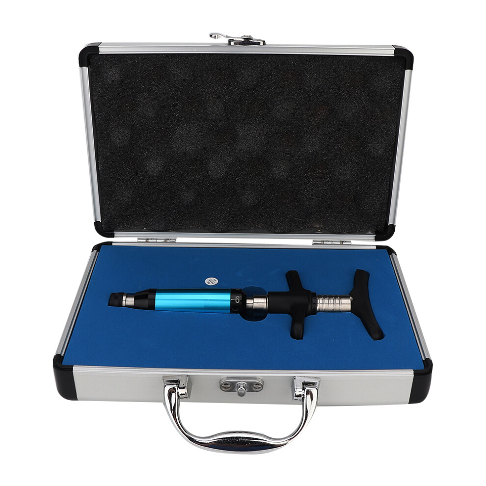 Manual Chiropractic Tool, Spinal Massager for Vertebral Correction and Joint Pain Relief, Stainless Steel Machine with Six Level Force for