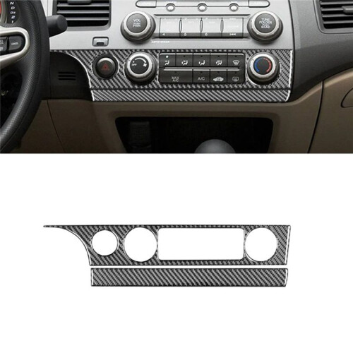 Kolfiber för   8th 2006-2011 AC-Luftkonditionering  Panel Cover Trim Tillbehör 2