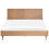 Beliani Bed WIZERNES 140 x 200 cm (EU Double) Light Oak 6