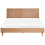 Beliani Bed WIZERNES 160 x 200 cm (EU King Size) Light Oak 2