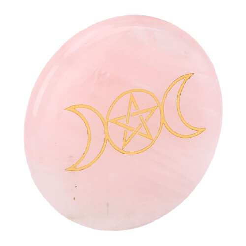 Polierter Kristallstein Typ 2 Pinker Meditationsedelstein 2