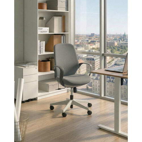 Beliani Office Chair FOAMA Grey 2