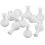 40St Witte Plastic Mini Voor Poppenhuis En Landschap 1