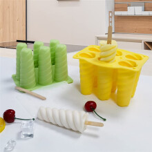 2 Peças de Moldes de Picolé de Silicone, Moldes de Sorvete Caseiros para Crianças, Fabricante de Picolé de Qualidade Alimentar, Fácil de Limpar,
