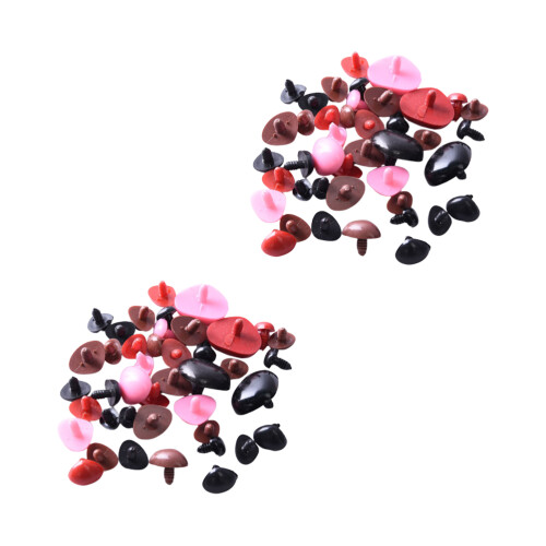 200Pcs Assorted Color Plastic Doll Noses for DIY Bear Plush Toy Making