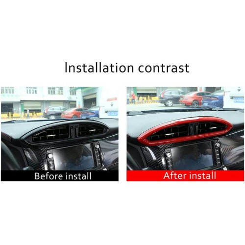 Car Central Control Air Outlet Panel Frame ABS Cover Auto Sticker for  BRZ  86 2012-2020 2