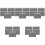 25Pcs Mixer Console Slider Fader Caps Grey Rubber Replacement Knobs 1