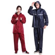 Marineblau Regenbekleidung Outdoor Fahrrad Regenjacke