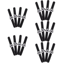 20St Zwart Siliconen Slap Armbanden Feest Kinder Polsdecoratie