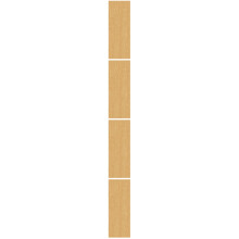 4St Waterdichte Khaki PVC Vloerstickers Met Houtnerf Voor Thuisgebruik