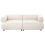 Beliani Sofa 3 Seater SALLA Boucle Off-White 4