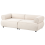 Beliani Sofa 3 Seater SALLA Boucle Off-White 5