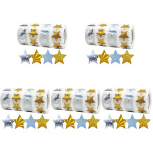 Beautiful Star Stickers Coated Paper Self-Adhesive Kids Reward