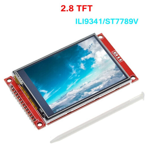 Painel de Toque LCD TFT SPI 240x320 de 2,8 Polegadas com Módulo de Porta Serial PBC ST7789V, Display Serial SPI de 2,8 Polegadas B 2
