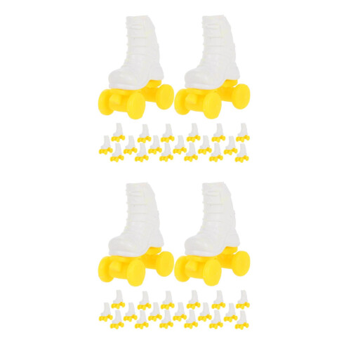 20Paren Kleine Plastic Roller Skates Voor Pop Accessoires En Decor