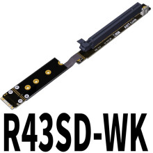 M.2 NVMe do PCI-E 4.0 X16 Extension Gen4 Power Cable Umper Mining Cable GTX RTX dla GPU R43SD-WK Karty Graficznej