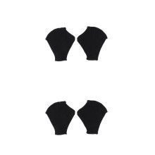2Paren Zwarte Zwemhandschoenen Vingers, Webbed En Beschermend