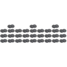 30Pièces Accessoires Couture Boutons Pression Gris Flocon Résistants