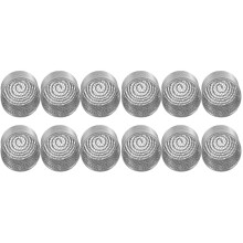 12Pcs Silver Mini Planting Fertilizer Containers for Bonsai Gardening