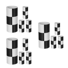 12Rolls Durable Waterproof PVC Checkered Wall Border for Home Use