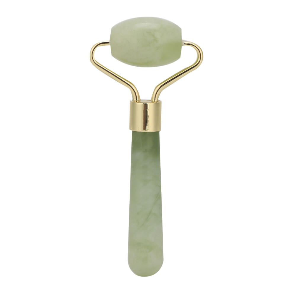 Mini Facial Care Companion, Natural Jade Anti Wrinkle Enhance Skin Facial Massager, Cooling Sensation Promote Blood Circulation, For Convenient