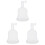 3Pièces Menstruelle Silicone Transparent Pour Rangement 1