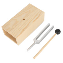 Vibration Master, Elegant Wooden Resonator Amplifies432Hz Sound Waves, Tuning Fork Set For Ultimate Meditation, Robust Design With Non-Deformation