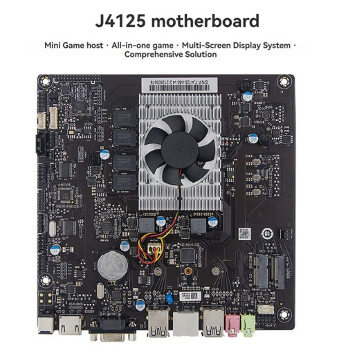 J4125 Embedded Motherboard, 2.7GHz DDR4 RAM, High Performance Quad Core Four Thread Computer Motherboard 1