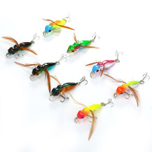 Unique Product: Spinner Baits for Freshwater and Saltwater Fishing, 8Pcs Brightly Colored Lures with Enhanced Versatility and High Simulation Design