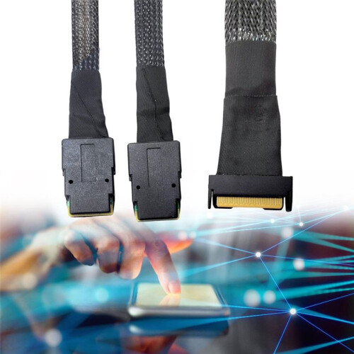 MClO X8 MCIO 8i(74P) to Dual SFF-8087 Cable PCIE5.0 Server Adapter Cable Connection Cable Server Adapter Server Cable 1