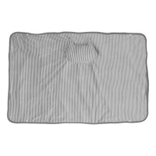 Heating Blanket, Large Gray Velvet Warming Blanket, Gray Cat Appearance Cartoon Cute, Washable USB Power Supply