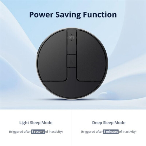 Ultra Thin Wireless Computer Mouse 3 Mode BT/2.4G/USB  Capacitive Mouse for PC Laptop Notebook Desktop Black 2