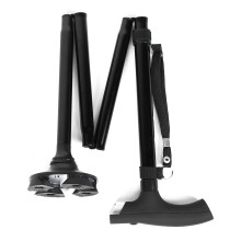 Ergonomic Walking Stick, Folding Cane for Men Women with Adjustable Height, Anti-slip, Stable Four Legs, Lightweight, Durable, Non-deformation,