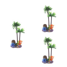 3Pièces Herbes Aquarium Pour Décor Matériau Sûr