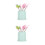 32Pièces Pics Acier Rose Portable Stylé 1