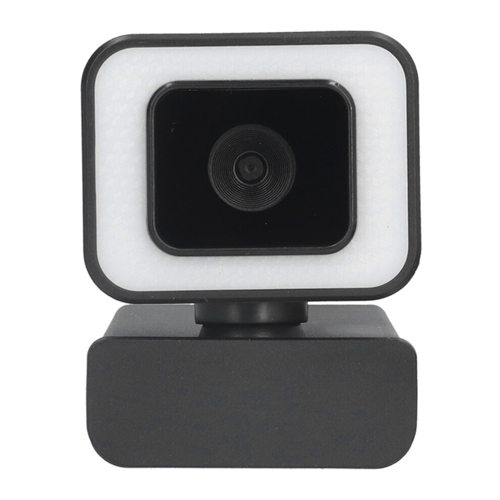 Webcam With Noise-Canceling Microphone, 1080P Streaming Camera With Adjustable Fill And Privacy Cover For Professional Video Meetings And Light 9479868350342