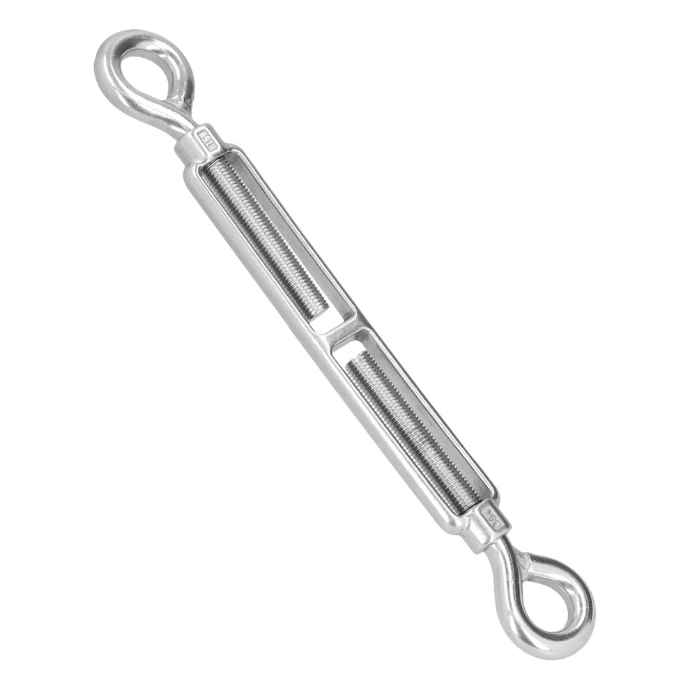 304 Stainless Steel Wire Rope Tensioner M16 Adjustable Turnbuckle Hook 5091387477184