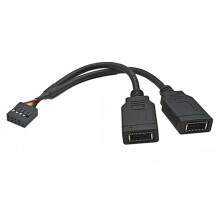 Câble Adaptateur USB 9 Broches Vers Double TYPE-E KEY-A Câble Adaptateur USB pour Panneau Avant Câble USB 9 Broches Vers Panneau Avant 2 Type-C