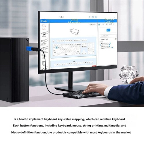 USB Keyboard Modifier Key Remapper Keyboard Accessory for Personalizing Key Functions in Programming and Gaming 2