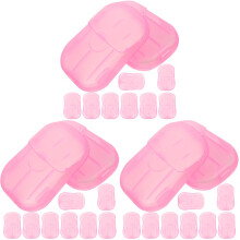 Roze Zeepjes in Velletjes Voor Handwassen Onderweg in Handige Box