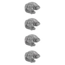 4Pièces Statuette Commemorative Animale Résine Usage Extérieur